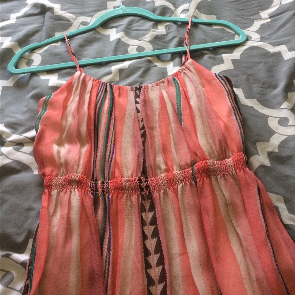 Aztec Style Silk Dress xs/p